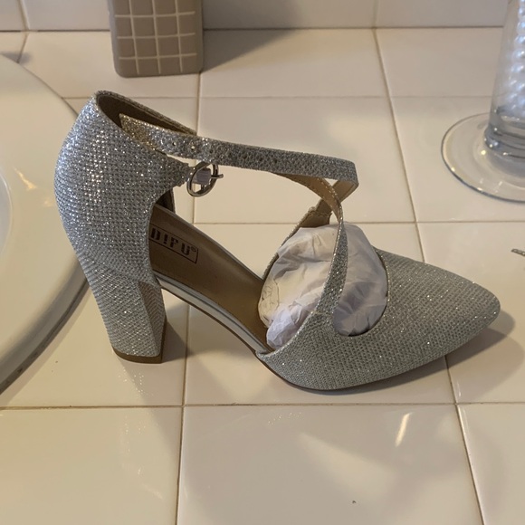 IDIFU Shoes - IDIFU Glittering Silver Heels
